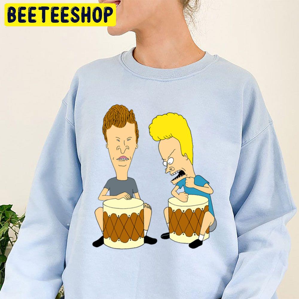 Beavis And Butt-Head Playing Drum Trending Unisex Sweatshirt Beavis And Butt-Head Playing Drum Trending Unisex Sweatshirt