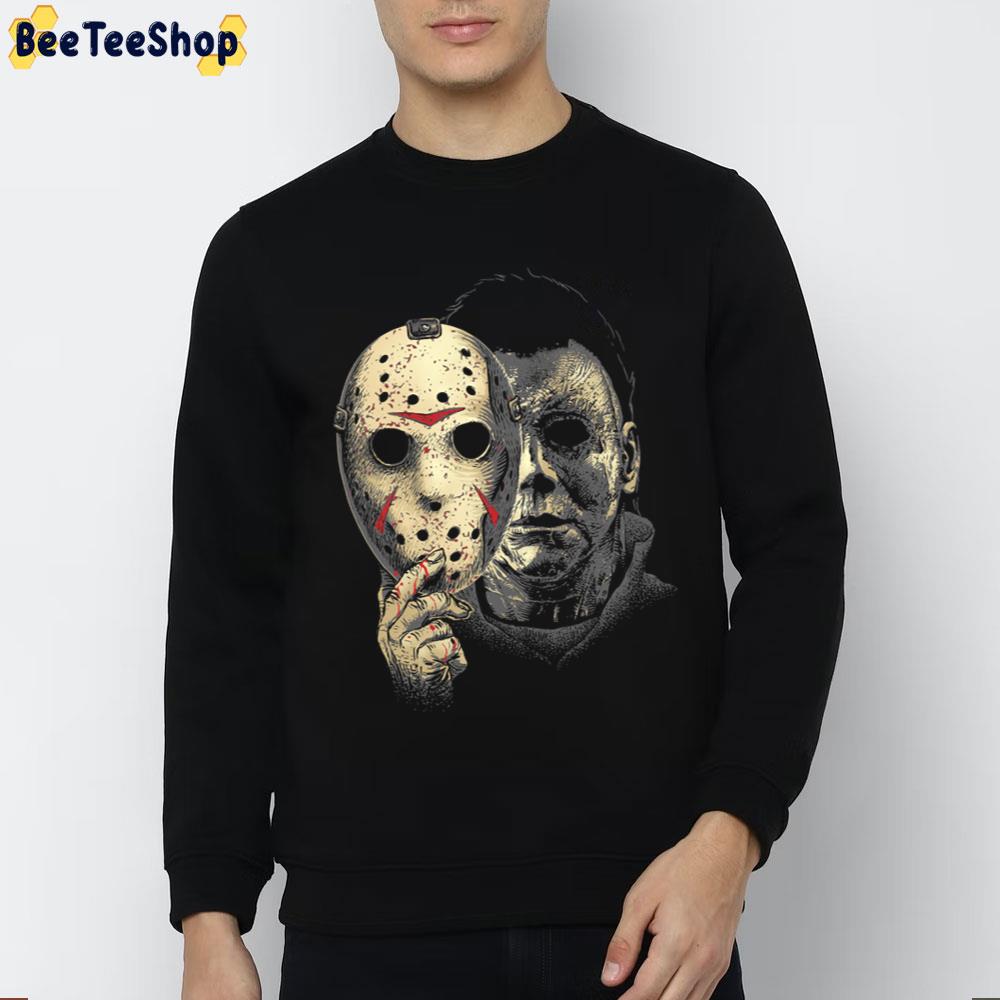 Behind The Jason's Mask Is Micheal Halloween Trending Unisex Sweatshirt Behind The Jason's Mask Is Micheal Halloween Trending Unisex Sweatshirt
