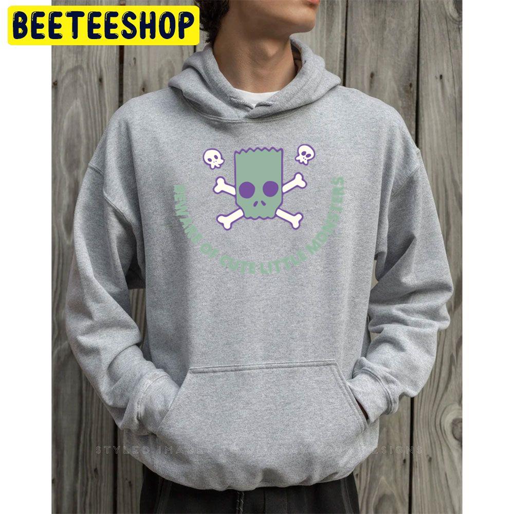Beware Of Cute Lttle Monsters Zombie Bart Unisex Hoodie Beware Of Cute Lttle Monsters Zombie Bart Unisex Hoodie