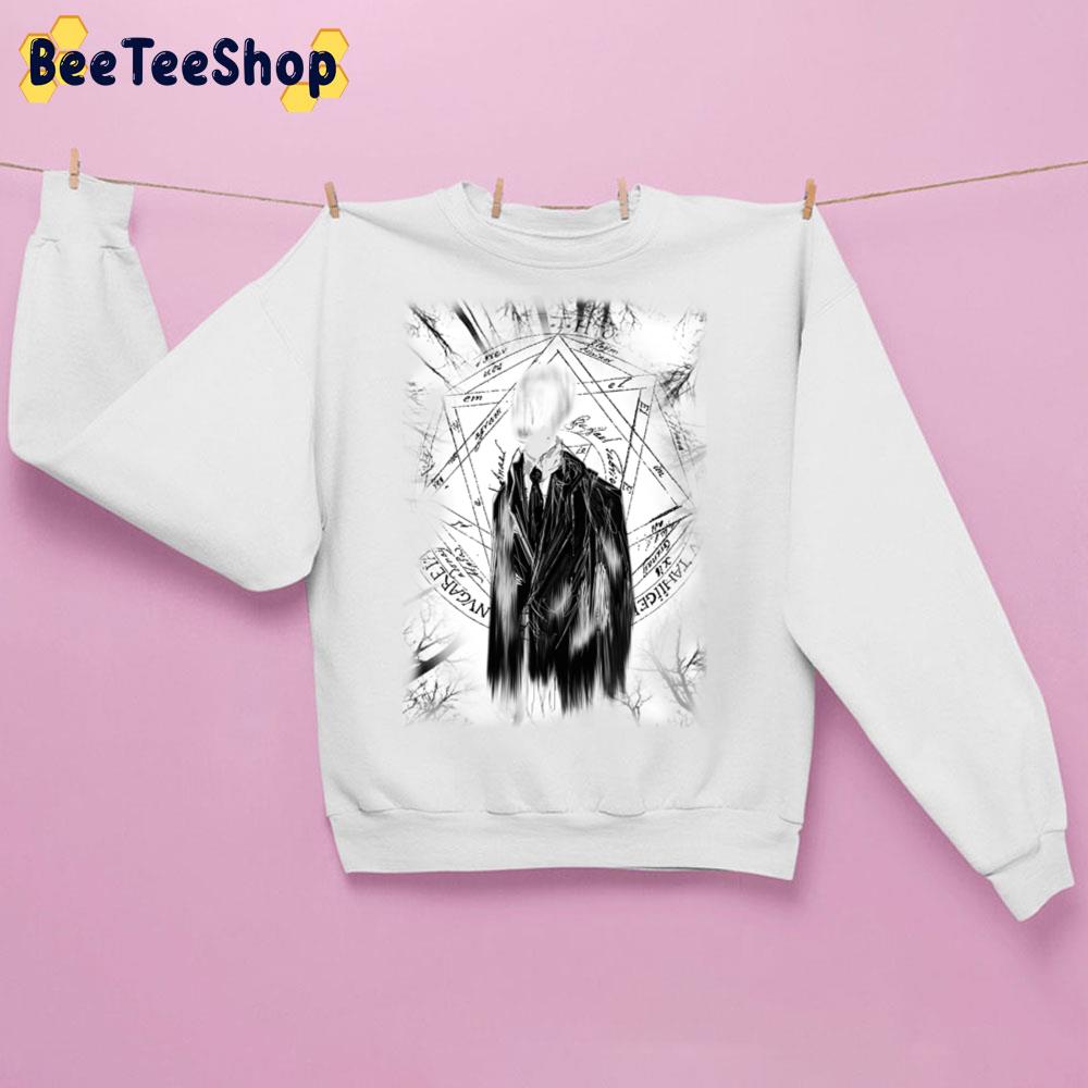 Black White Art Slenderman Halloween Trending Unisex Sweatshirt Black White Art Slenderman Halloween Trending Unisex Sweatshirt