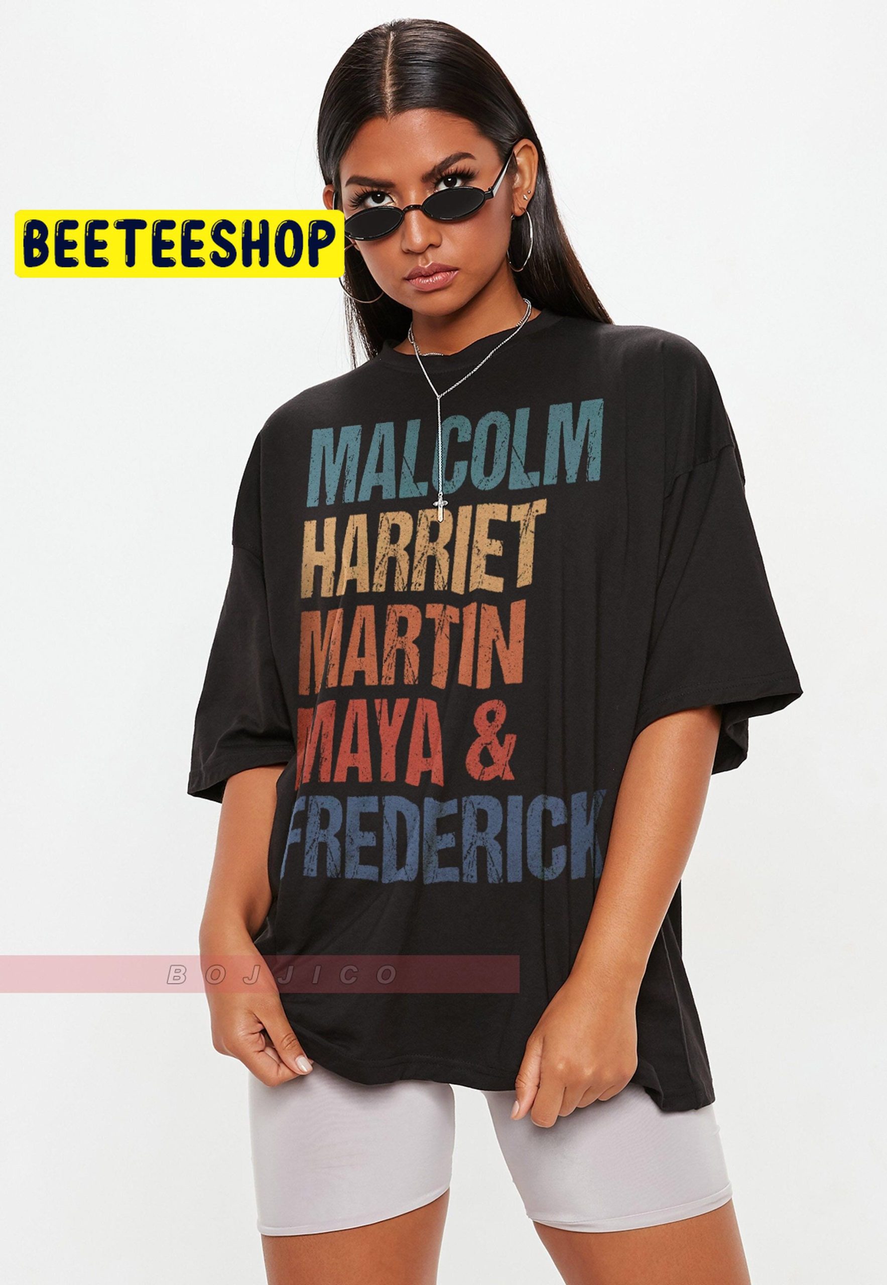 Blm Greats Malcolm Harriet Martin Maya Frederick Trending Unisex T-Shirt Blm Greats Malcolm Harriet Martin Maya Frederick Trending Unisex T-Shirt