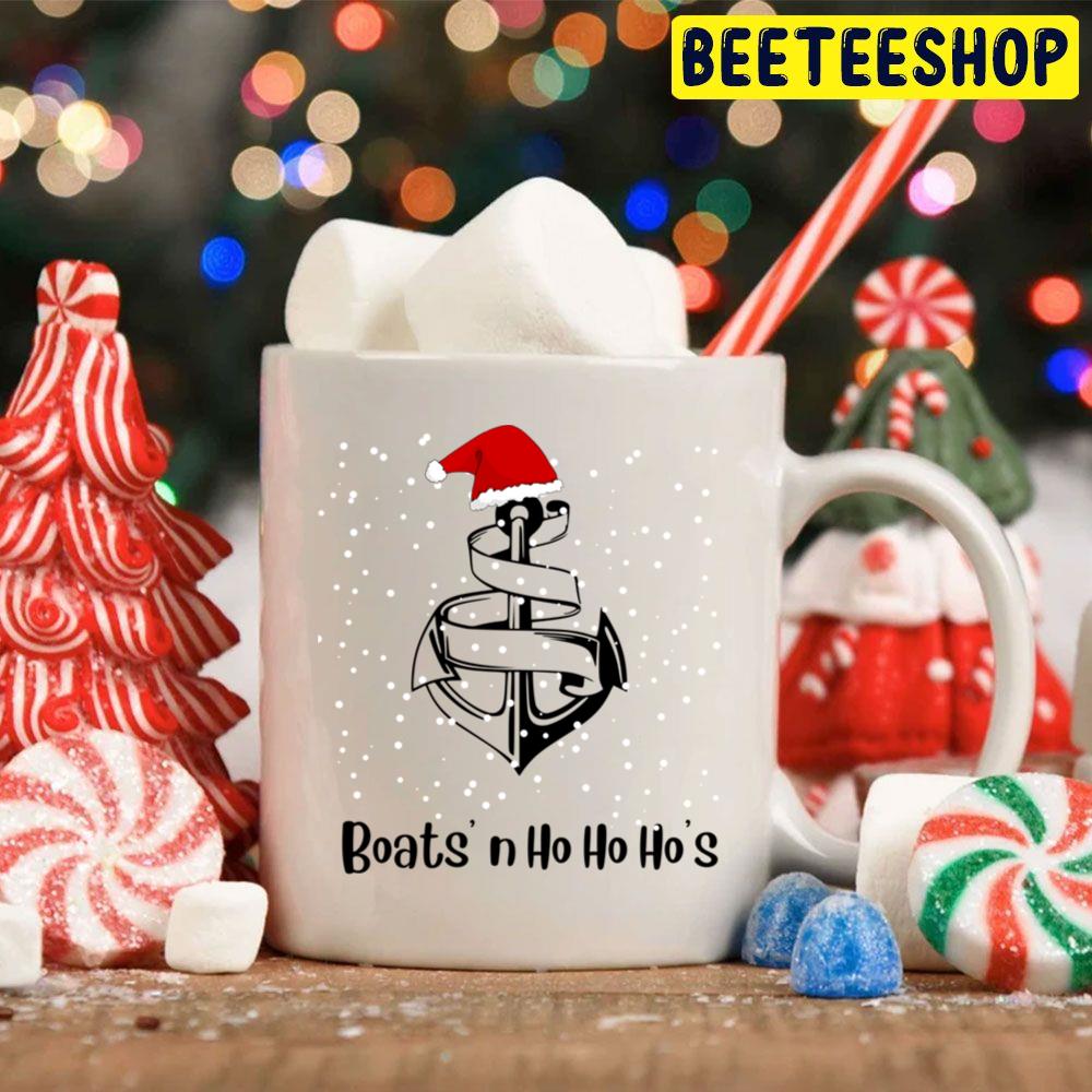 Boats' N Ho Ho Ho's Captain Party Christmas Funny Santa Trending Unisex Hoodie Boats' N Ho Ho Ho's Captain Party Christmas Funny Santa Trending Unisex Hoodie