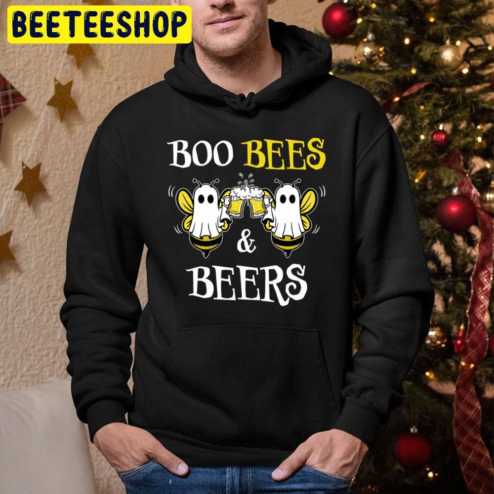 Boo Bees And Beers Couples Halloween Trending Unisex Hoodie Boo Bees And Beers Couples Halloween Trending Unisex Hoodie