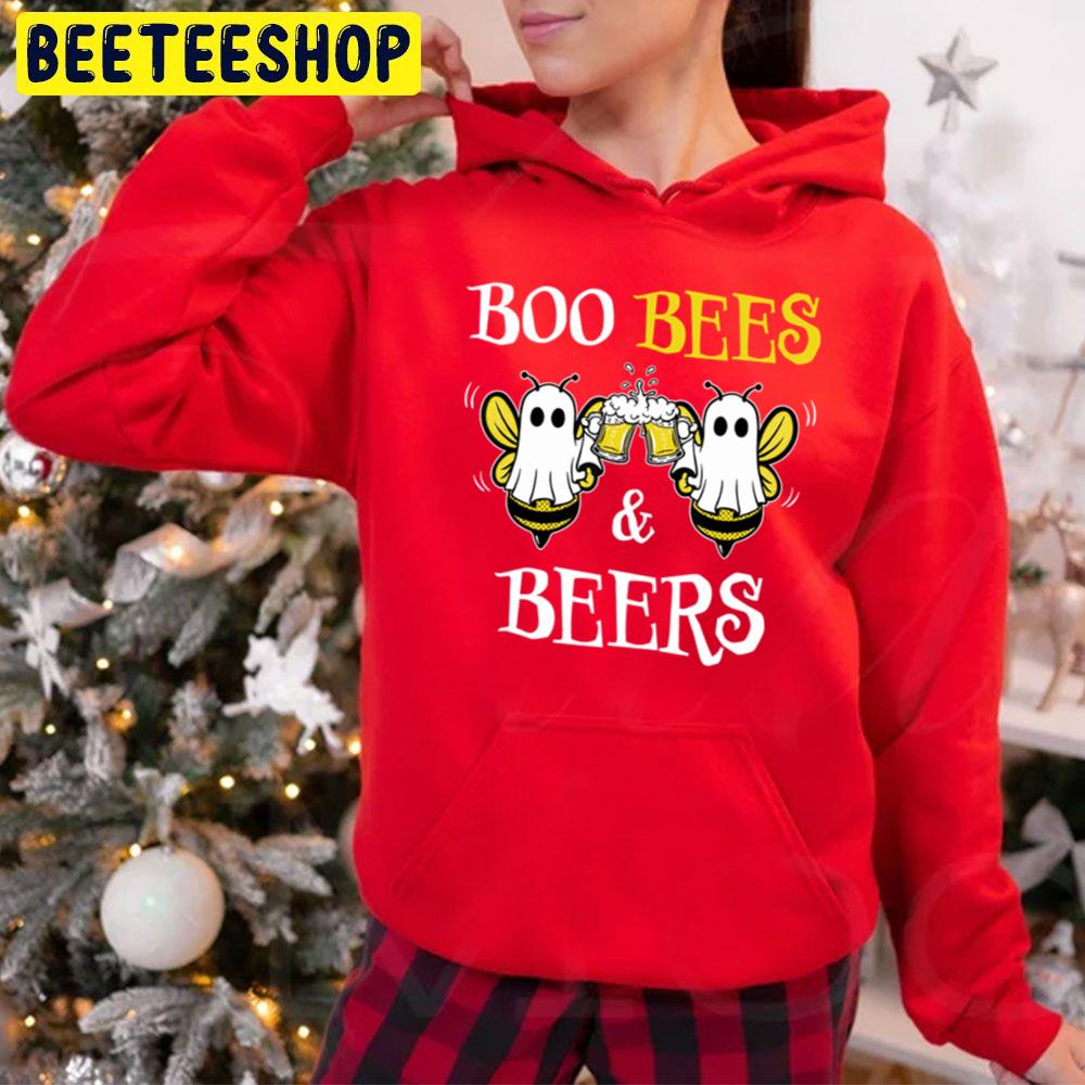 Boo Bees And Beers Couples Halloween Trending Unisex Hoodie Boo Bees And Beers Couples Halloween Trending Unisex Hoodie