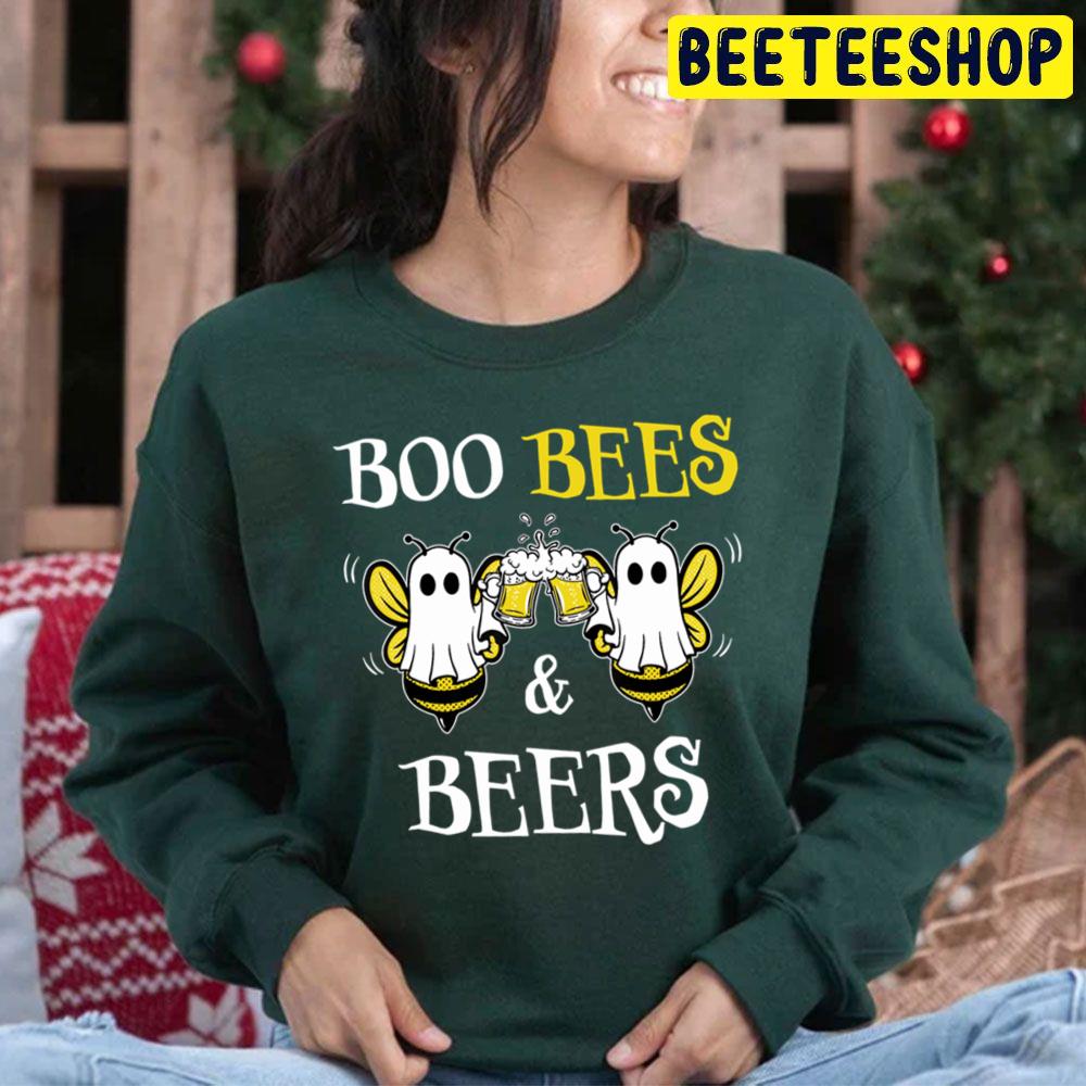 Boo Bees And Beers Couples Halloween Trending Unisex Hoodie Boo Bees And Beers Couples Halloween Trending Unisex Hoodie
