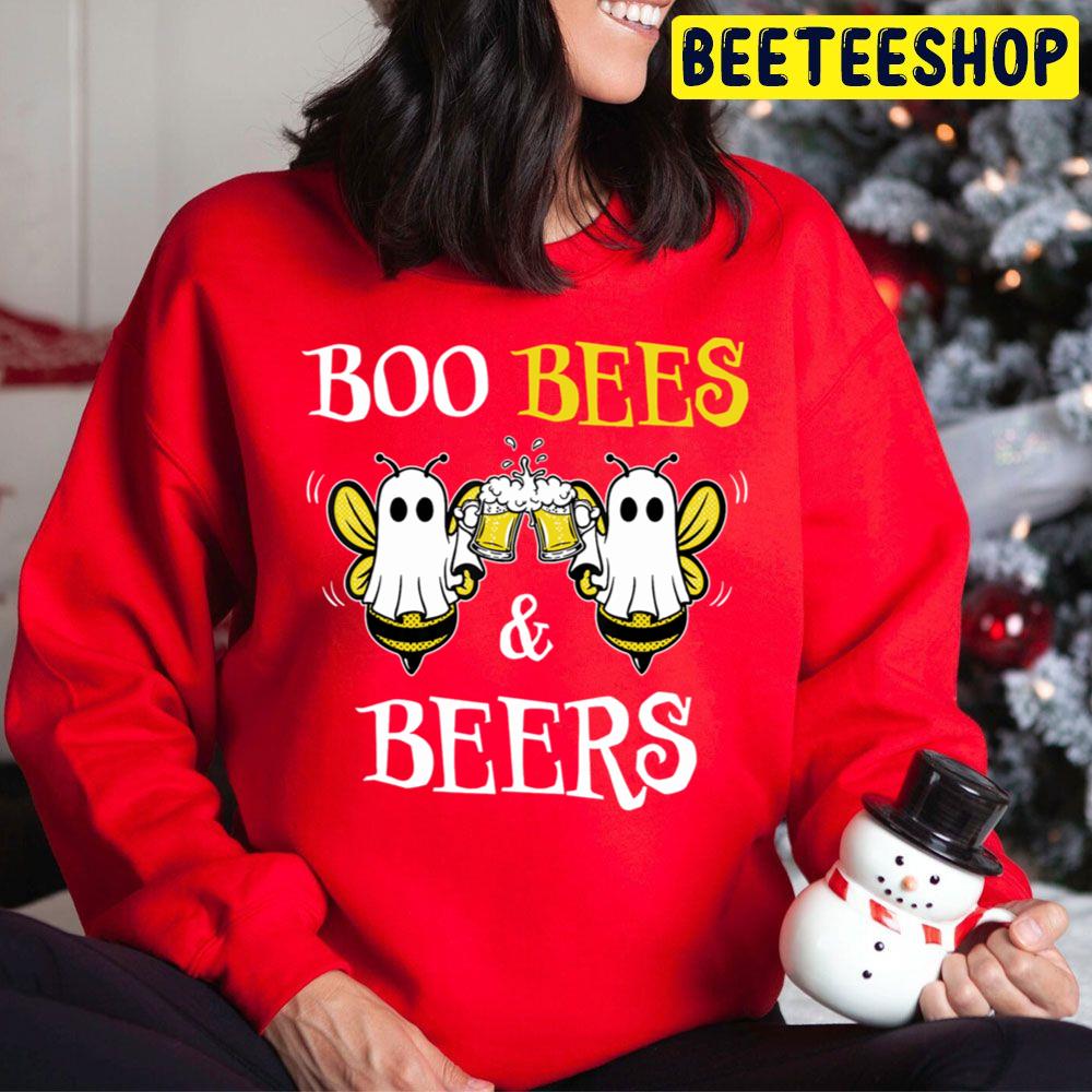 Boo Bees And Beers Couples Halloween Trending Unisex Hoodie Boo Bees And Beers Couples Halloween Trending Unisex Hoodie
