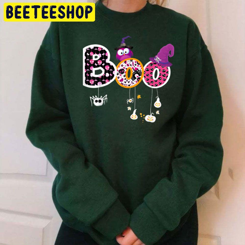 Boo Halloween Spiders, Ghosts, Pumkin & Witch Hat Trending Unisex Sweatshirt Boo Halloween Spiders, Ghosts, Pumkin & Witch Hat Trending Unisex Sweatshirt