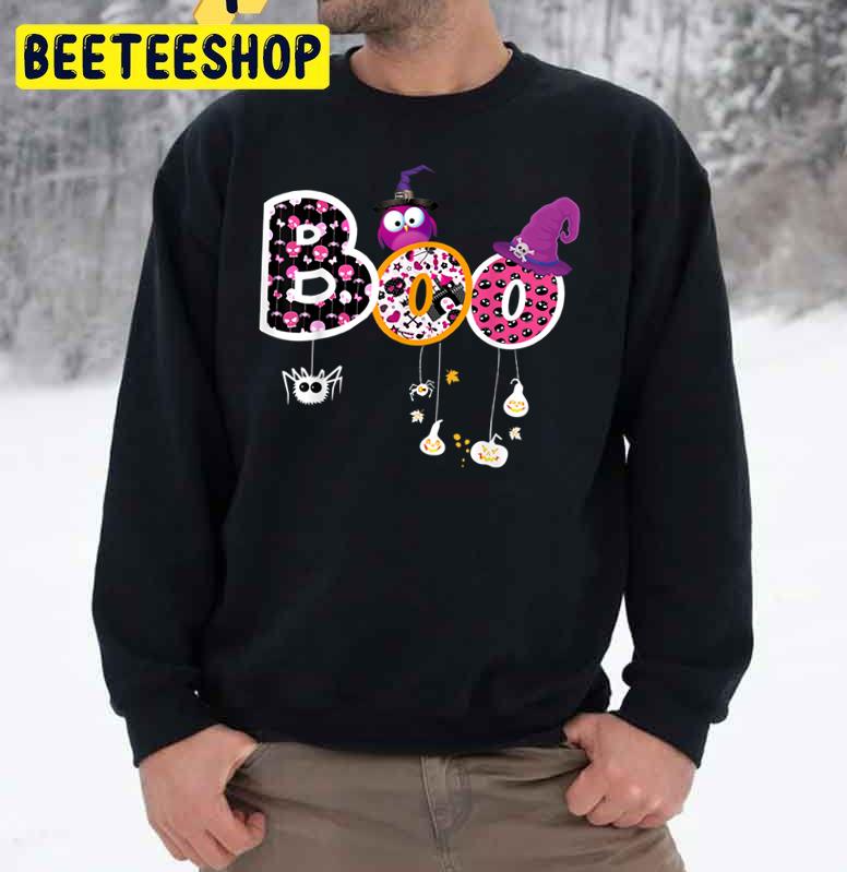 Boo Halloween Spiders, Ghosts, Pumkin & Witch Hat Trending Unisex Sweatshirt Boo Halloween Spiders, Ghosts, Pumkin & Witch Hat Trending Unisex Sweatshirt