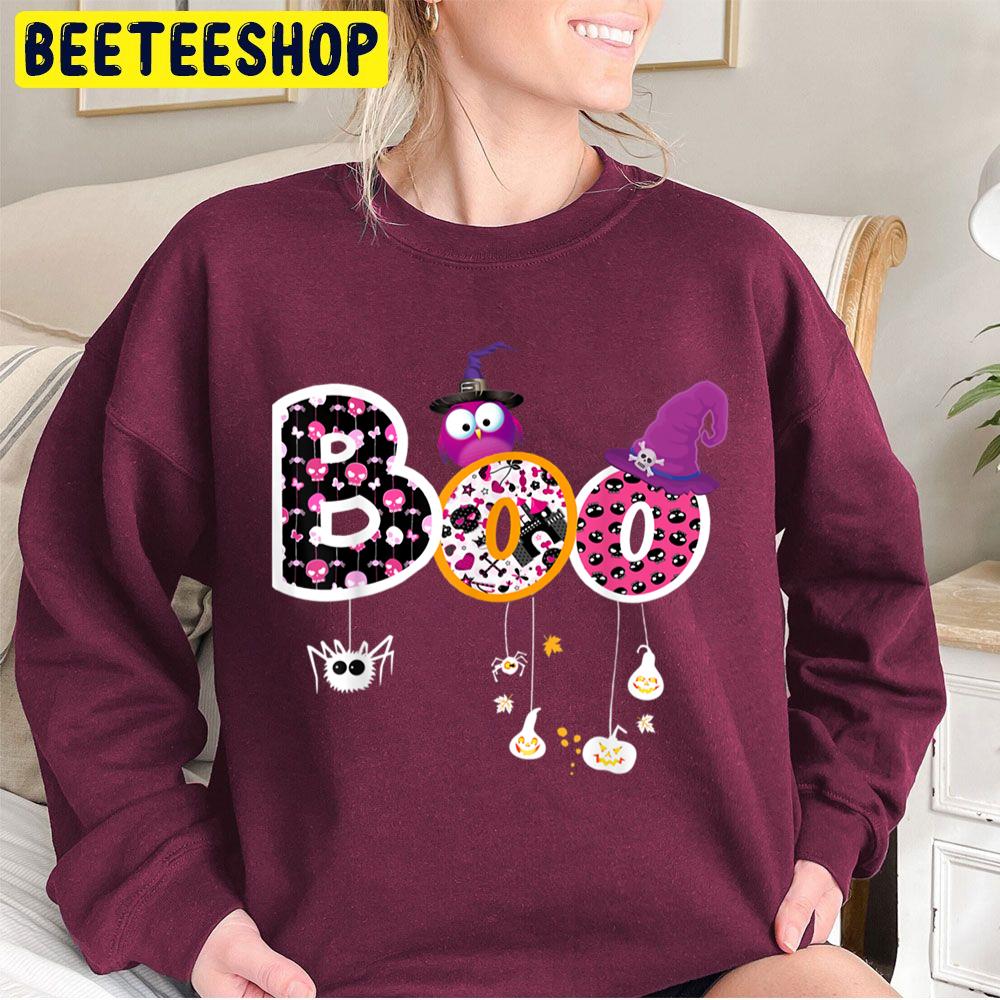 Boo Halloween Spiders, Ghosts, Pumkin & Witch Hat Trending Unisex Sweatshirt Boo Halloween Spiders, Ghosts, Pumkin & Witch Hat Trending Unisex Sweatshirt
