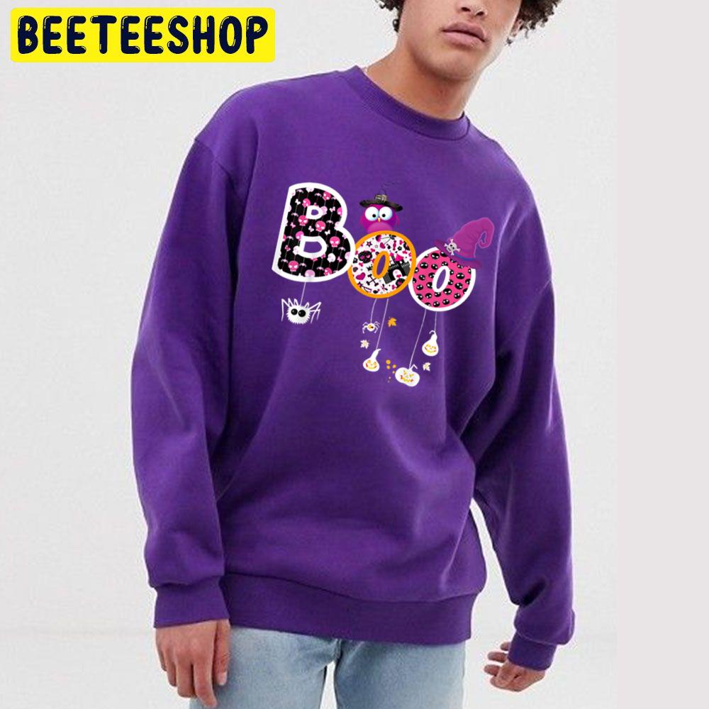Boo Halloween Spiders, Ghosts, Pumkin & Witch Hat Trending Unisex Sweatshirt Boo Halloween Spiders, Ghosts, Pumkin & Witch Hat Trending Unisex Sweatshirt