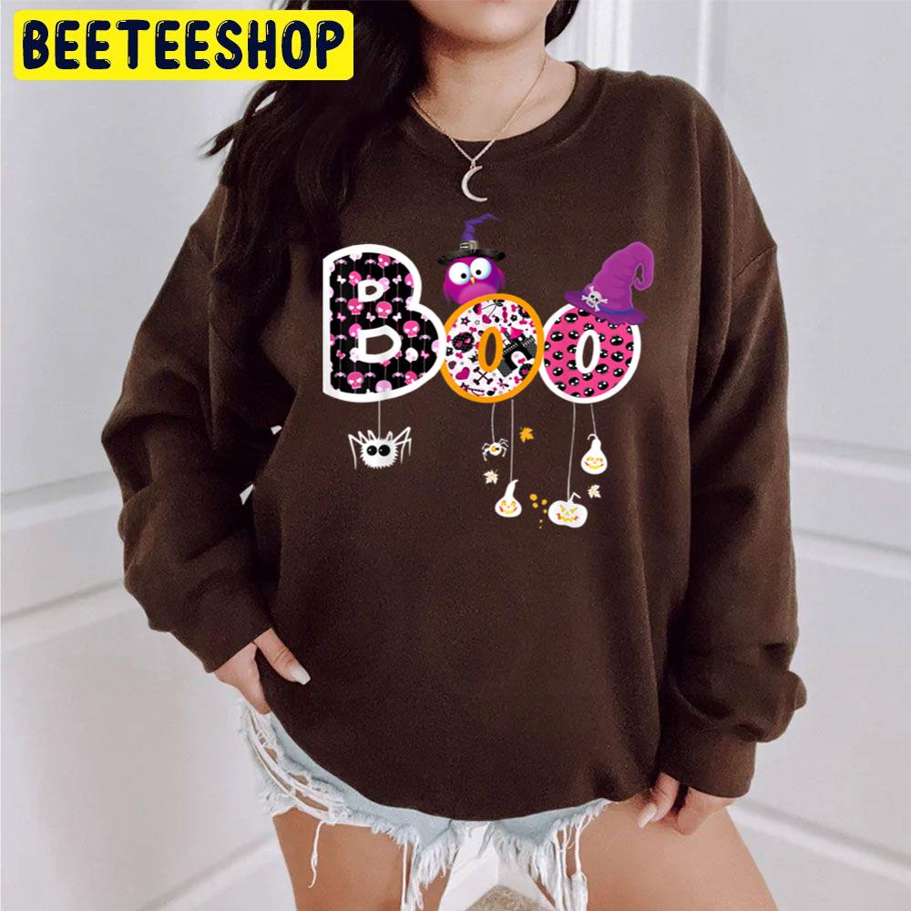Boo Halloween Spiders, Ghosts, Pumkin & Witch Hat Trending Unisex Sweatshirt Boo Halloween Spiders, Ghosts, Pumkin & Witch Hat Trending Unisex Sweatshirt