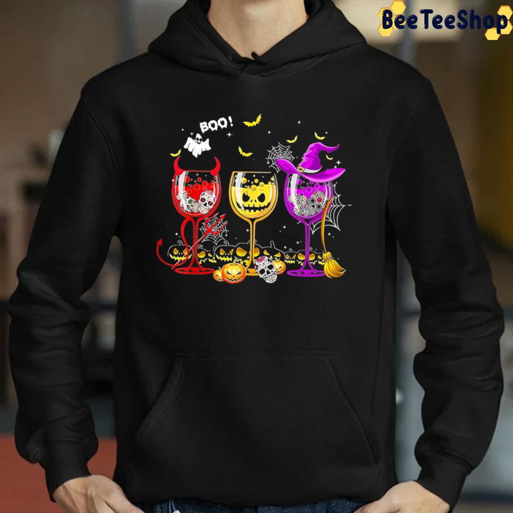 Boo Wine Halloween Unisex Sweatshirt Boo Wine Halloween Unisex Sweatshirt