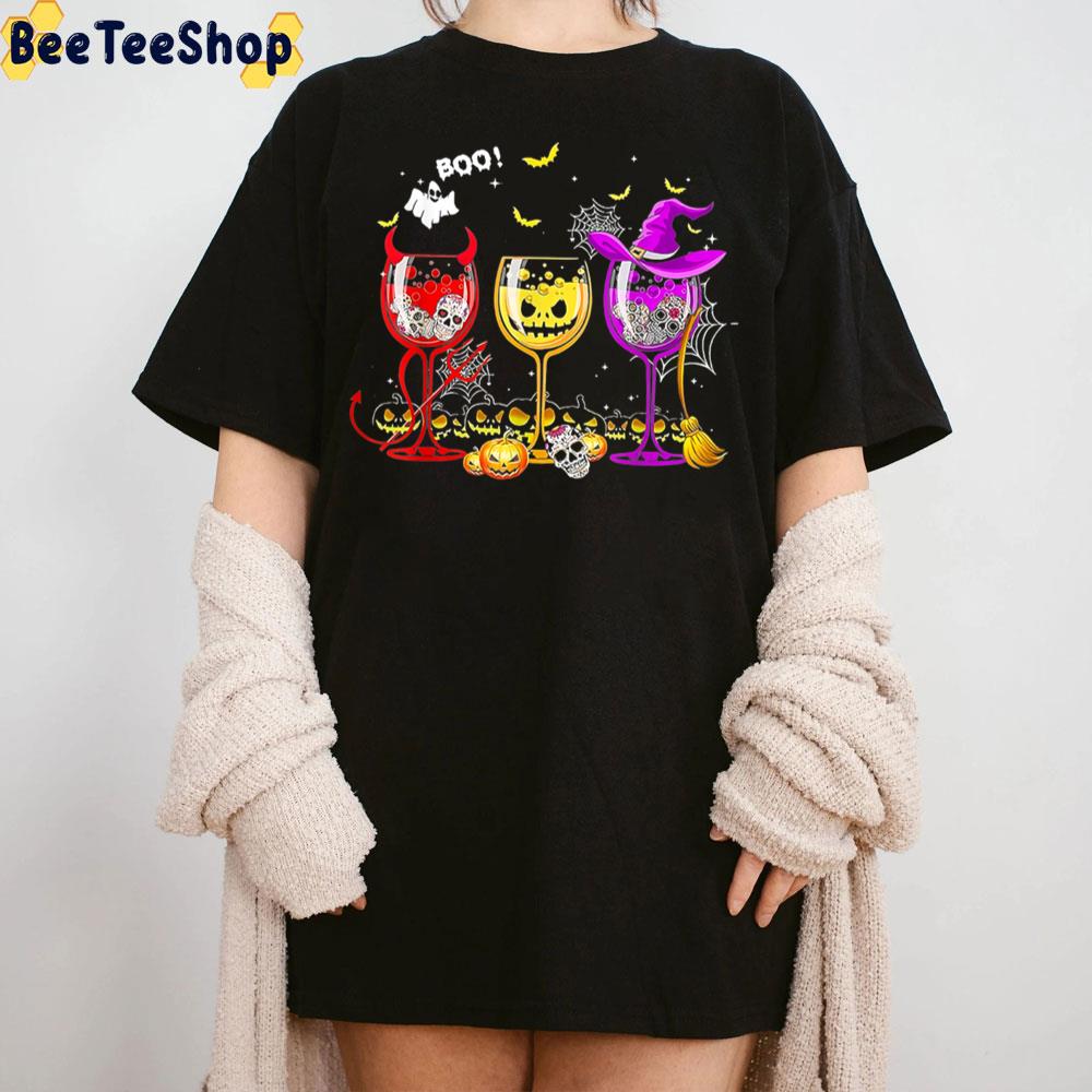 Boo Wine Halloween Unisex Sweatshirt Boo Wine Halloween Unisex Sweatshirt