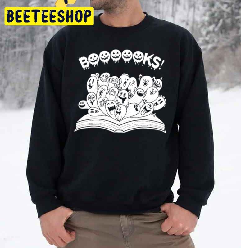 Boooooks Halloween Unisex Sweatshirt Boooooks Halloween Unisex Sweatshirt