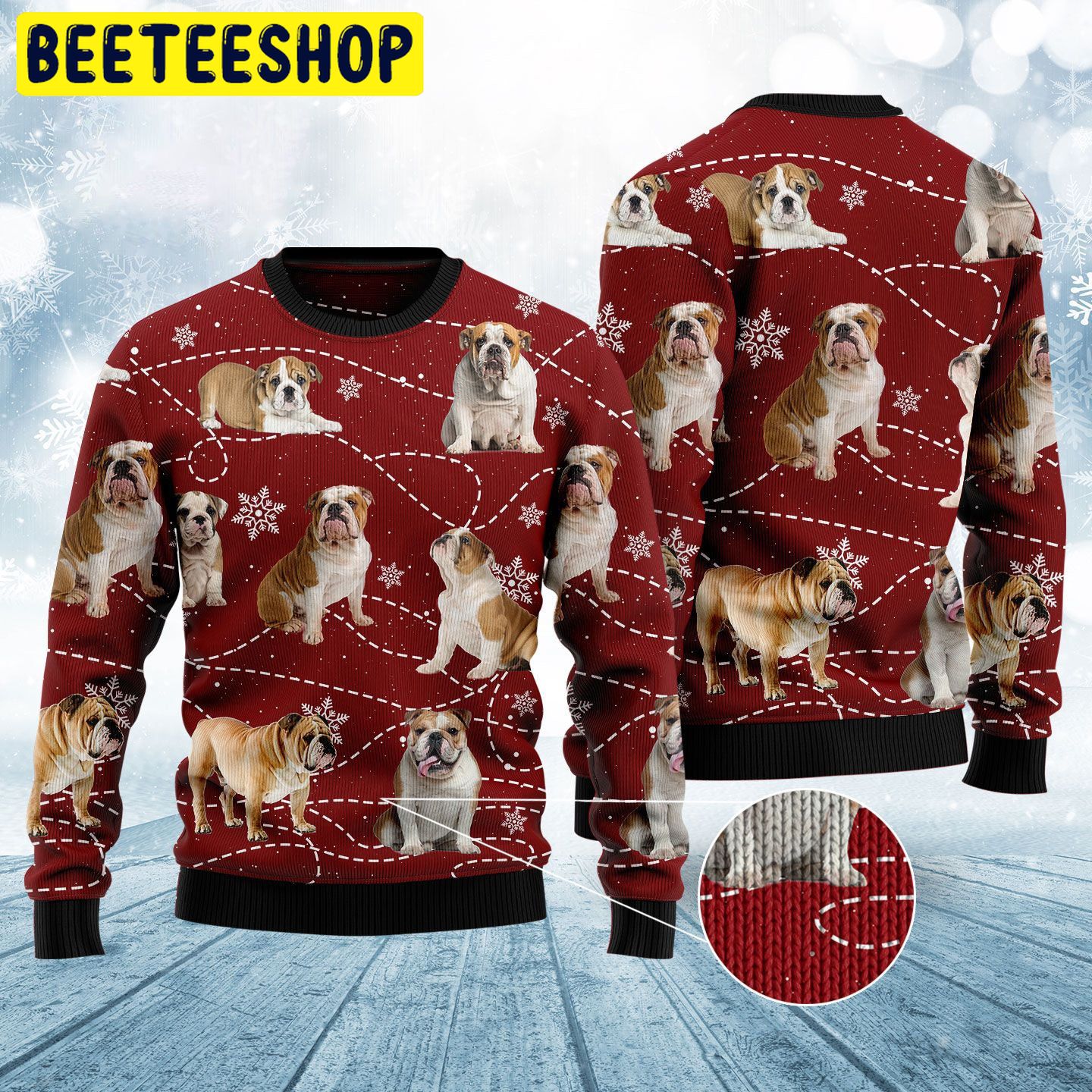Bulldog Xmas Trending Ugly Christmas Sweatshirt Bulldog Xmas Trending Ugly Christmas Sweatshirt