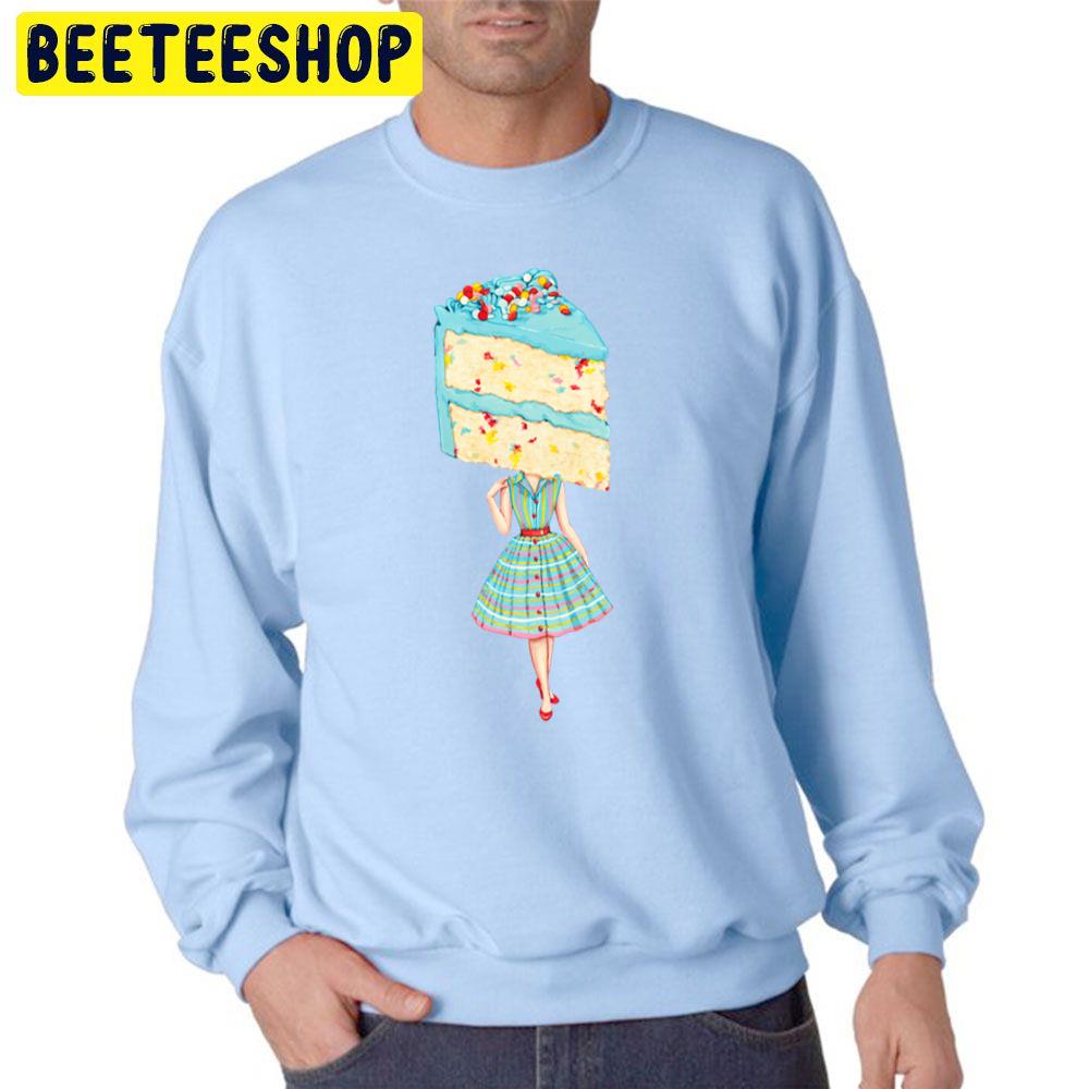Cake Head Pin Up Birthday Funfetti Unisex Sweatshirt Cake Head Pin Up Birthday Funfetti Unisex Sweatshirt