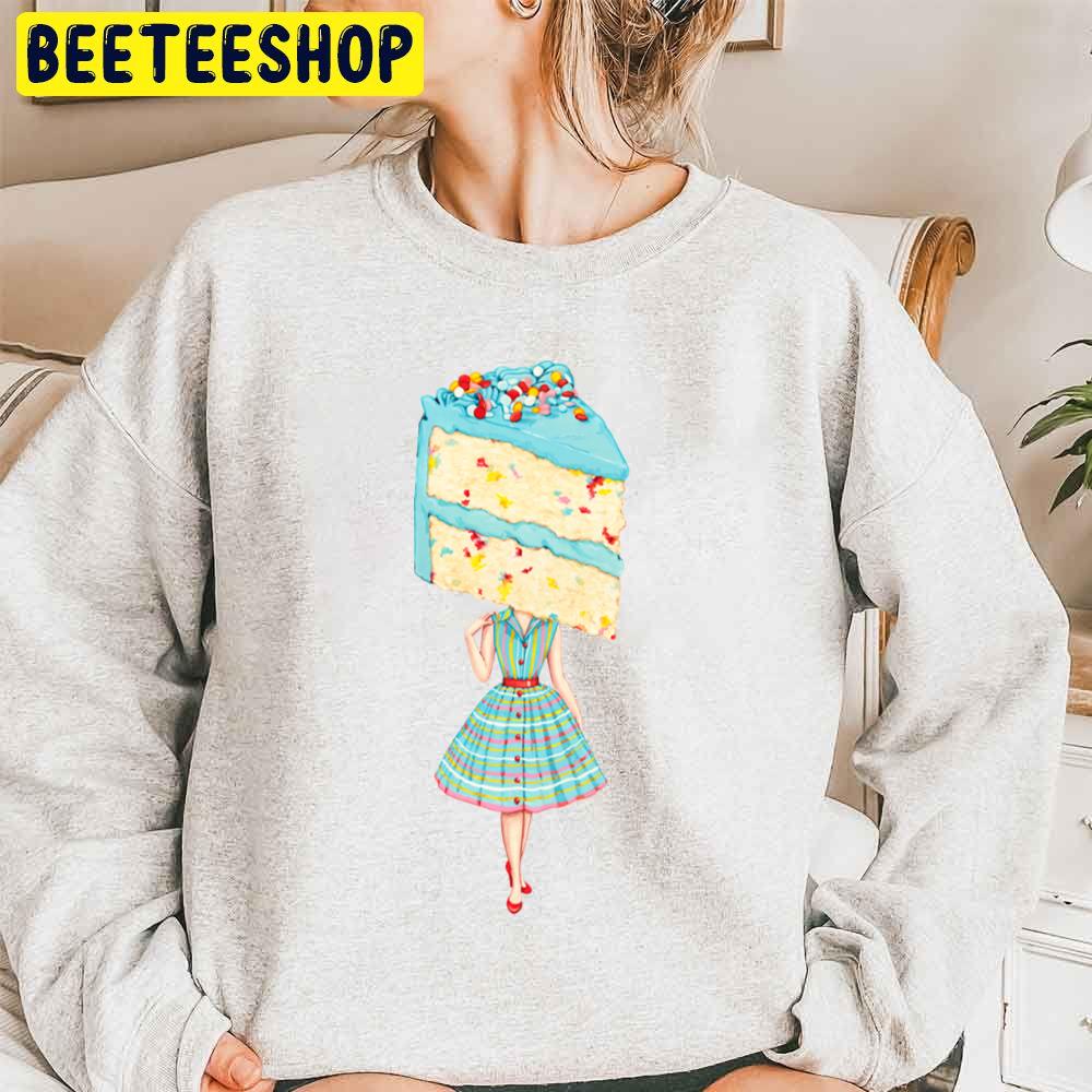 Cake Head Pin Up Birthday Funfetti Unisex Sweatshirt Cake Head Pin Up Birthday Funfetti Unisex Sweatshirt