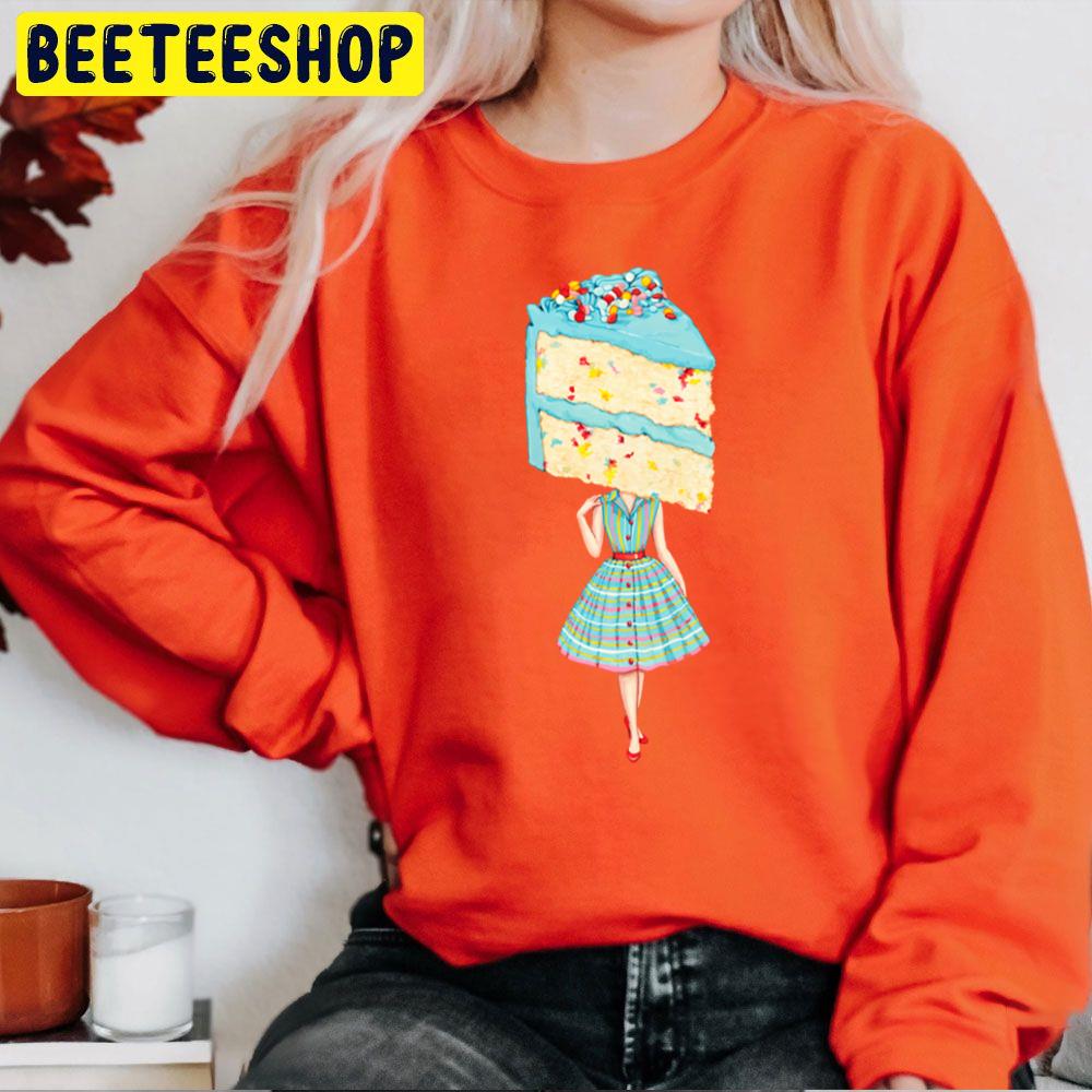 Cake Head Pin Up Birthday Funfetti Unisex Sweatshirt Cake Head Pin Up Birthday Funfetti Unisex Sweatshirt