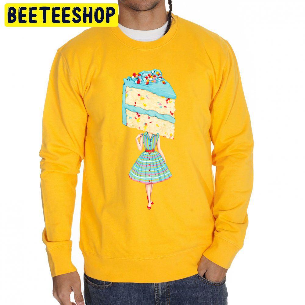 Cake Head Pin Up Birthday Funfetti Unisex Sweatshirt Cake Head Pin Up Birthday Funfetti Unisex Sweatshirt