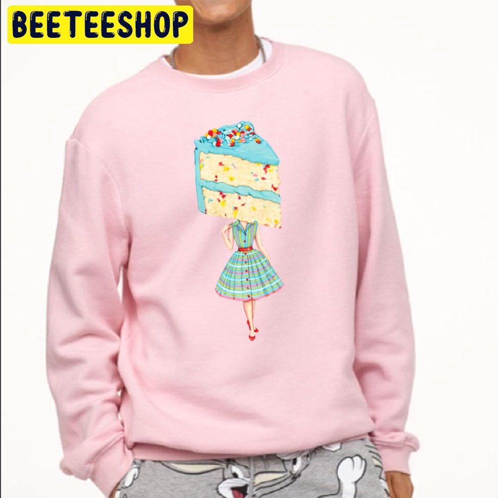 Cake Head Pin Up Birthday Funfetti Unisex Sweatshirt Cake Head Pin Up Birthday Funfetti Unisex Sweatshirt