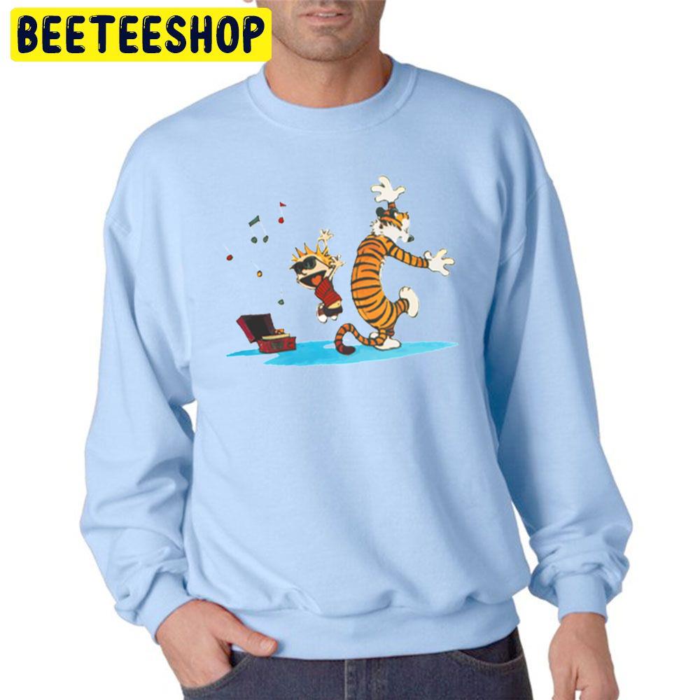 Calvin And Hobbes Dancing Unisex Sweatshirt Calvin And Hobbes Dancing Unisex Sweatshirt