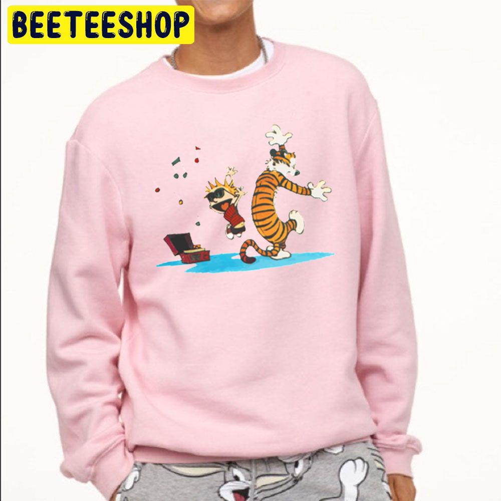 Calvin And Hobbes Dancing Unisex Sweatshirt Calvin And Hobbes Dancing Unisex Sweatshirt