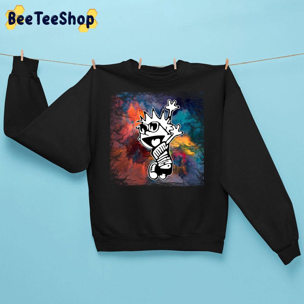 Calvin Dancing Color Splach Unisex Sweatshirt Calvin Dancing Color Splach Unisex Sweatshirt
