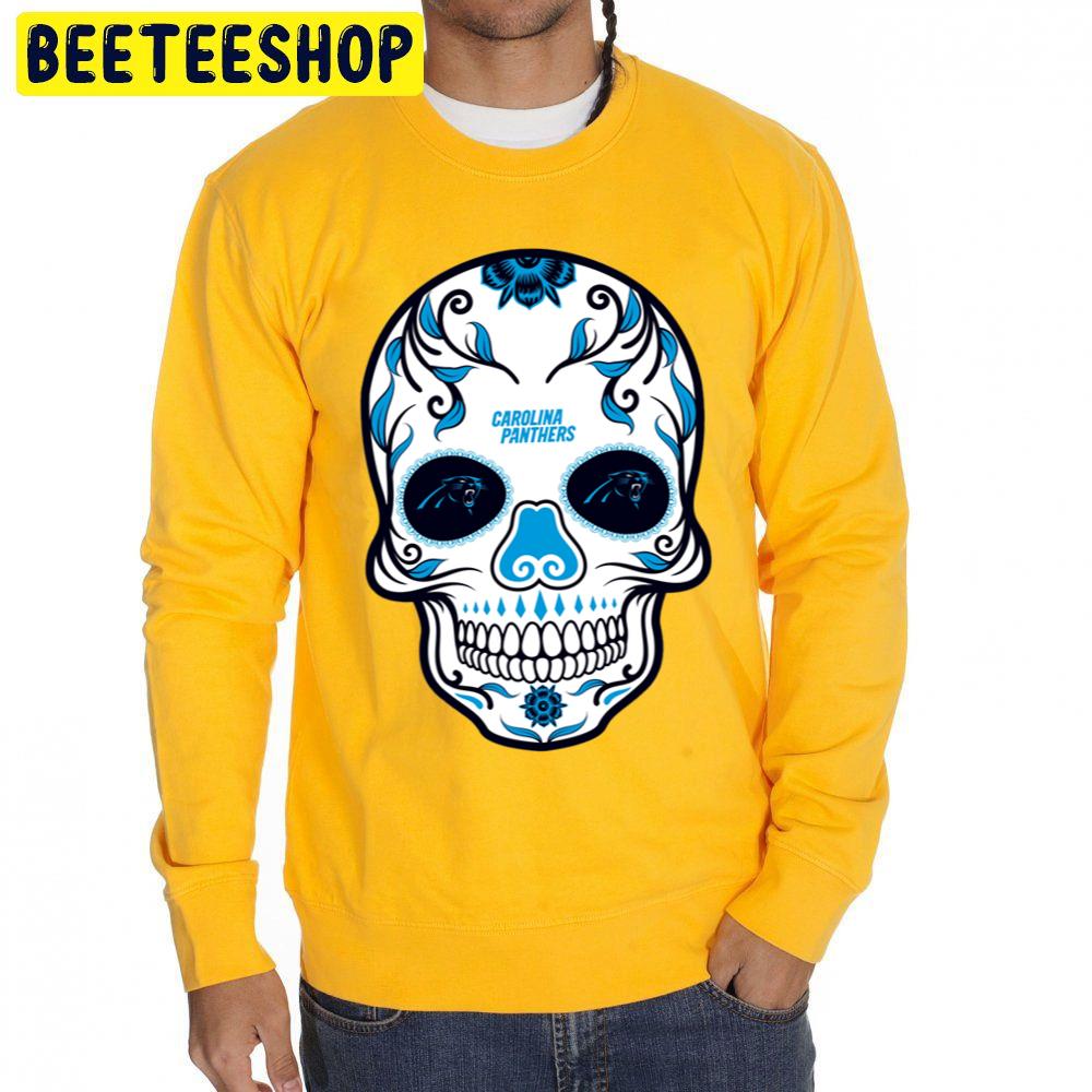 Carolina Panthers Skull Art Trending Unisex Sweatshirt Carolina Panthers Skull Art Trending Unisex Sweatshirt