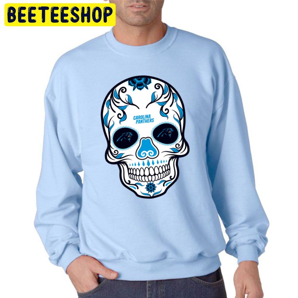 Carolina Panthers Skull Art Trending Unisex Sweatshirt Carolina Panthers Skull Art Trending Unisex Sweatshirt