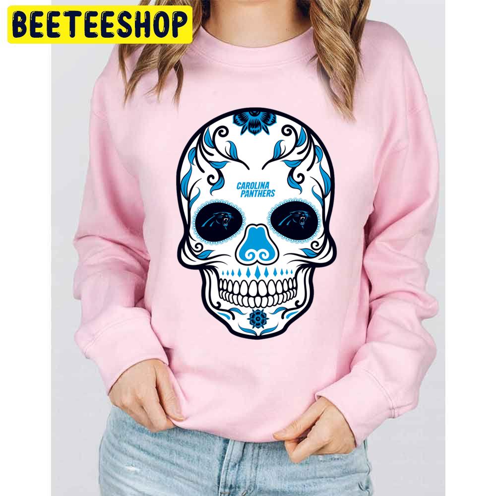 Carolina Panthers Skull Art Trending Unisex Sweatshirt Carolina Panthers Skull Art Trending Unisex Sweatshirt
