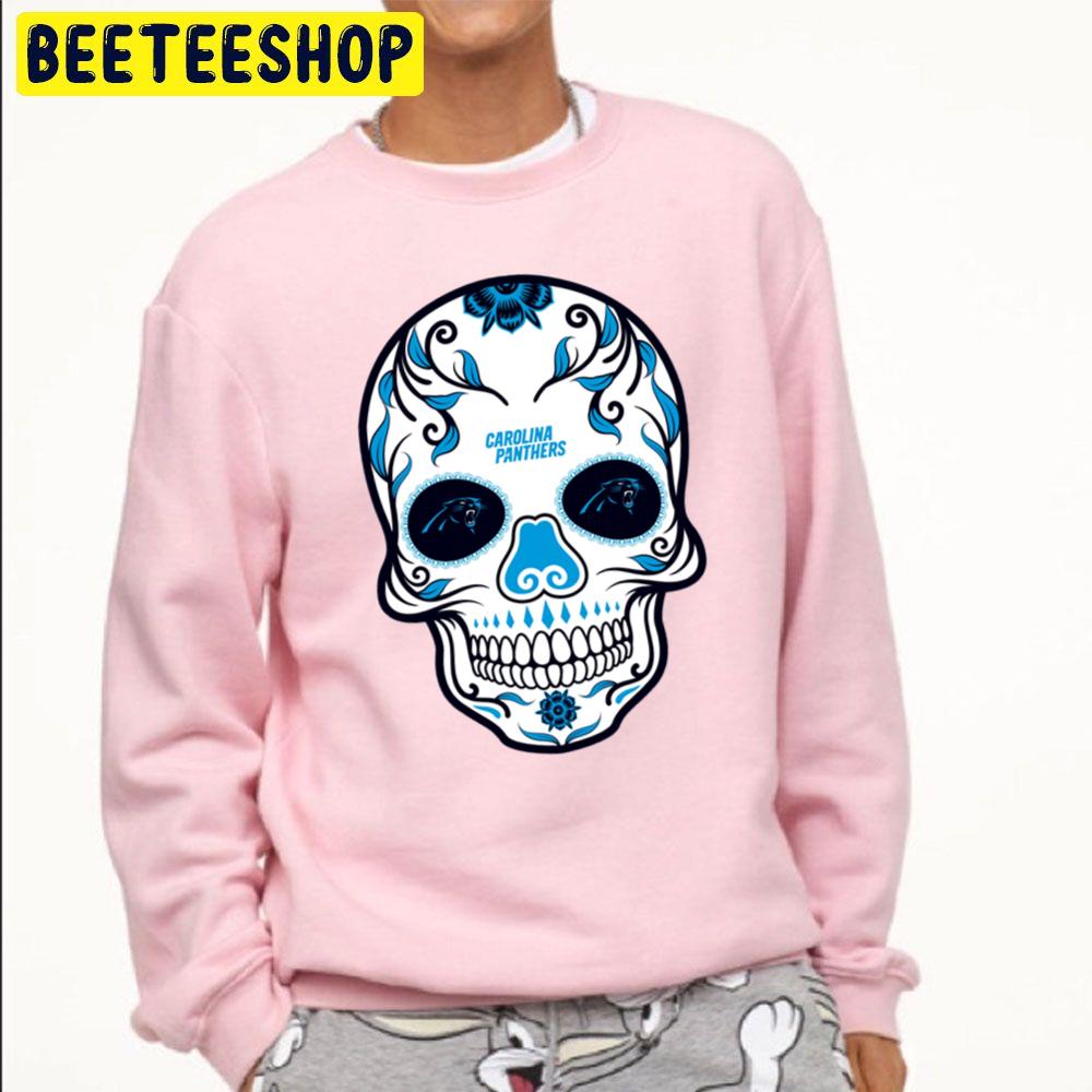Carolina Panthers Skull Art Trending Unisex Sweatshirt Carolina Panthers Skull Art Trending Unisex Sweatshirt