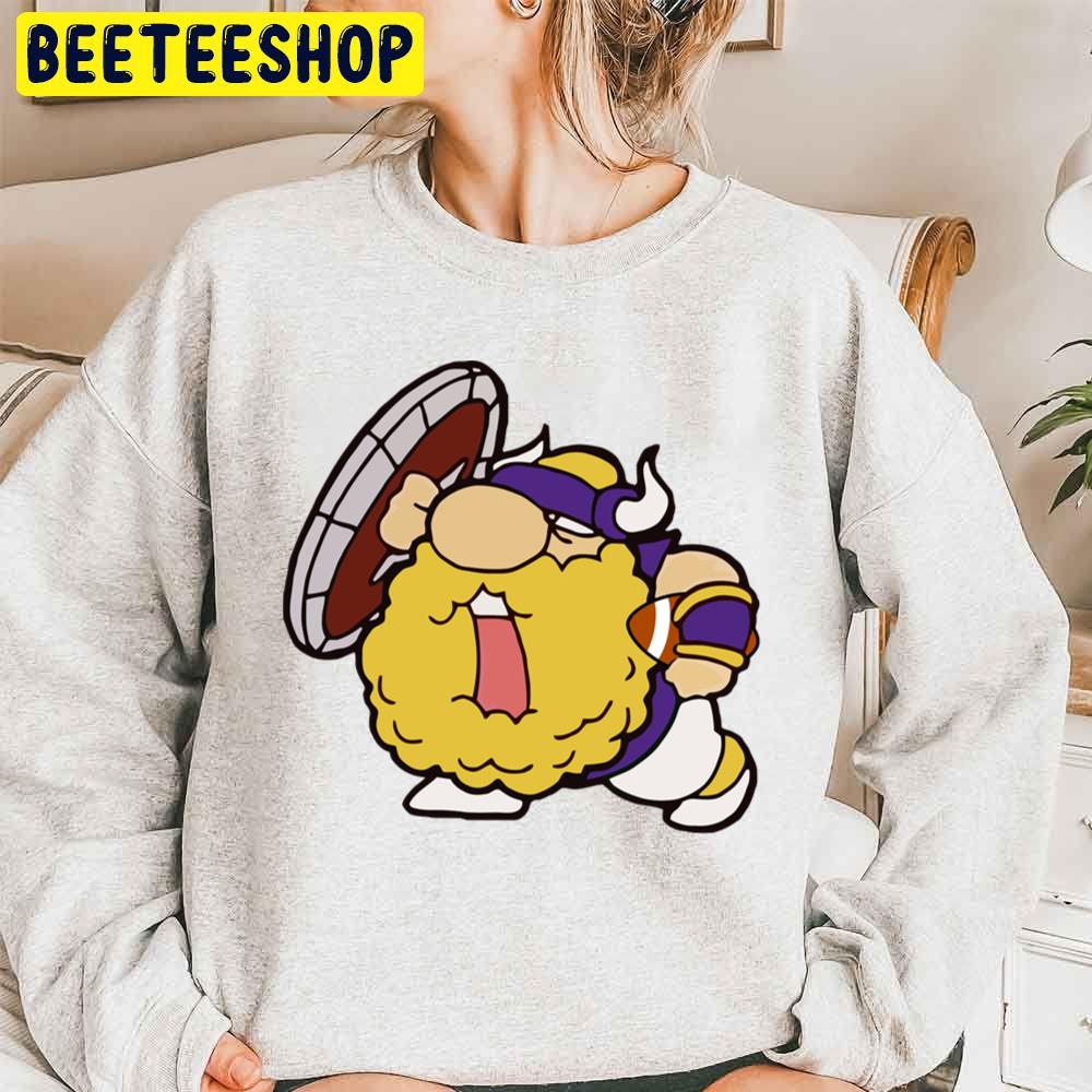 Cartoon Art Minnesota Vikings Football Trending Unisex Sweatshirt Cartoon Art Minnesota Vikings Football Trending Unisex Sweatshirt