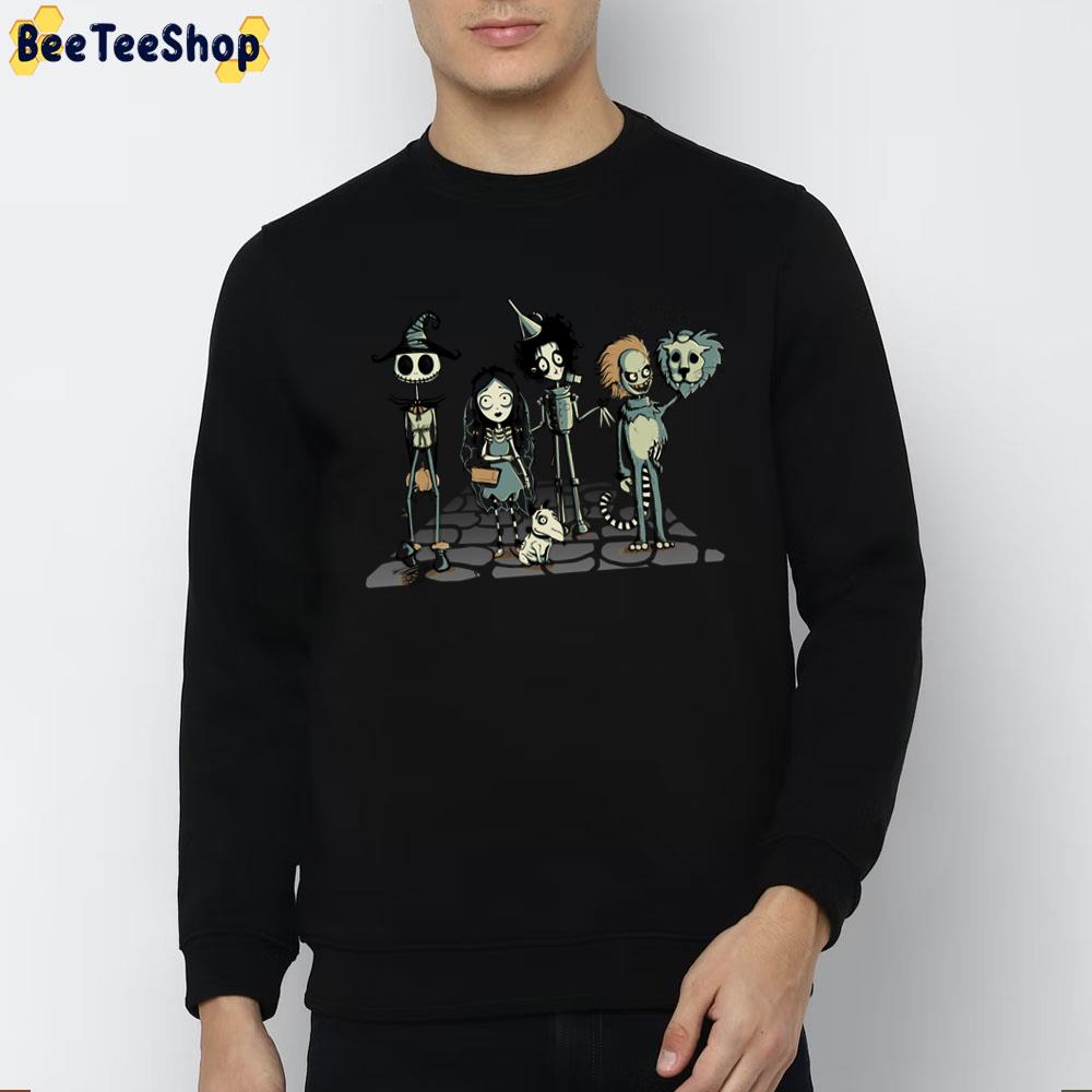Cartoon Burtons Of Oz Halloween Unisex Sweatshirt Cartoon Burtons Of Oz Halloween Unisex Sweatshirt