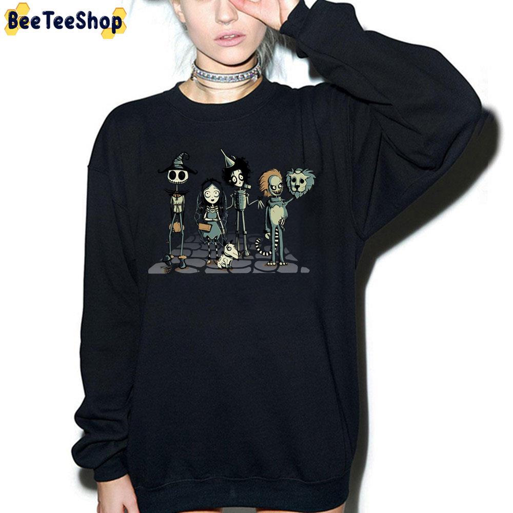 Cartoon Burtons Of Oz Halloween Unisex Sweatshirt Cartoon Burtons Of Oz Halloween Unisex Sweatshirt