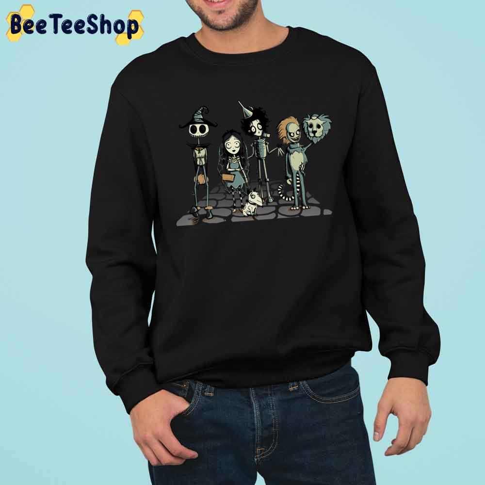 Cartoon Burtons Of Oz Halloween Unisex Sweatshirt Cartoon Burtons Of Oz Halloween Unisex Sweatshirt