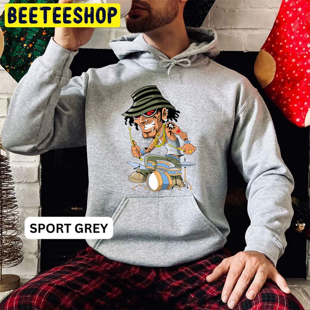 Cartoon Drummerart Trending Unisex Hoodie Cartoon Drummerart Trending Unisex Hoodie