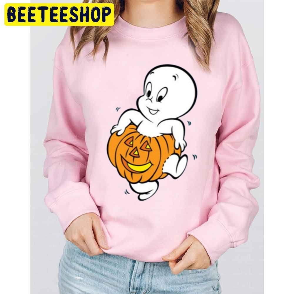 Casper Pumpkin Halloween Unisex Sweatshirt Casper Pumpkin Halloween Unisex Sweatshirt