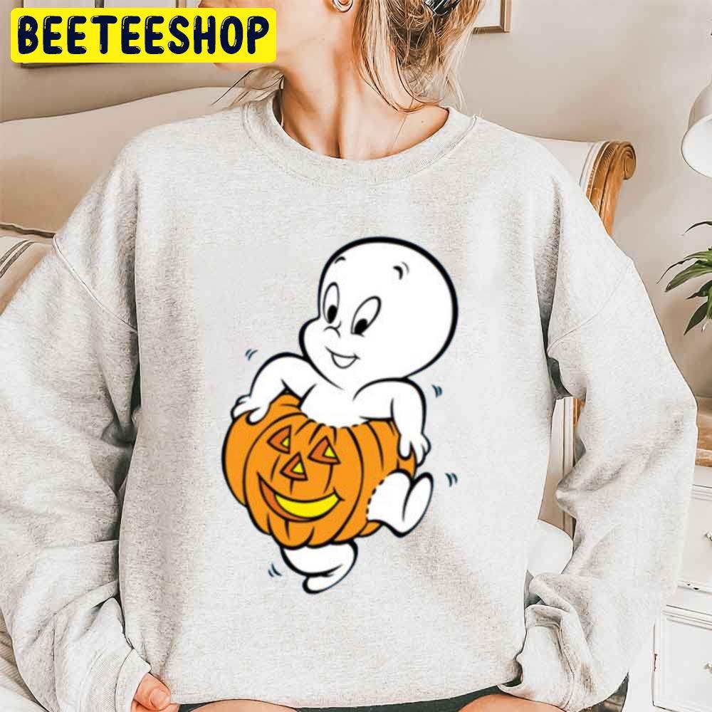 Casper Pumpkin Halloween Unisex Sweatshirt Casper Pumpkin Halloween Unisex Sweatshirt