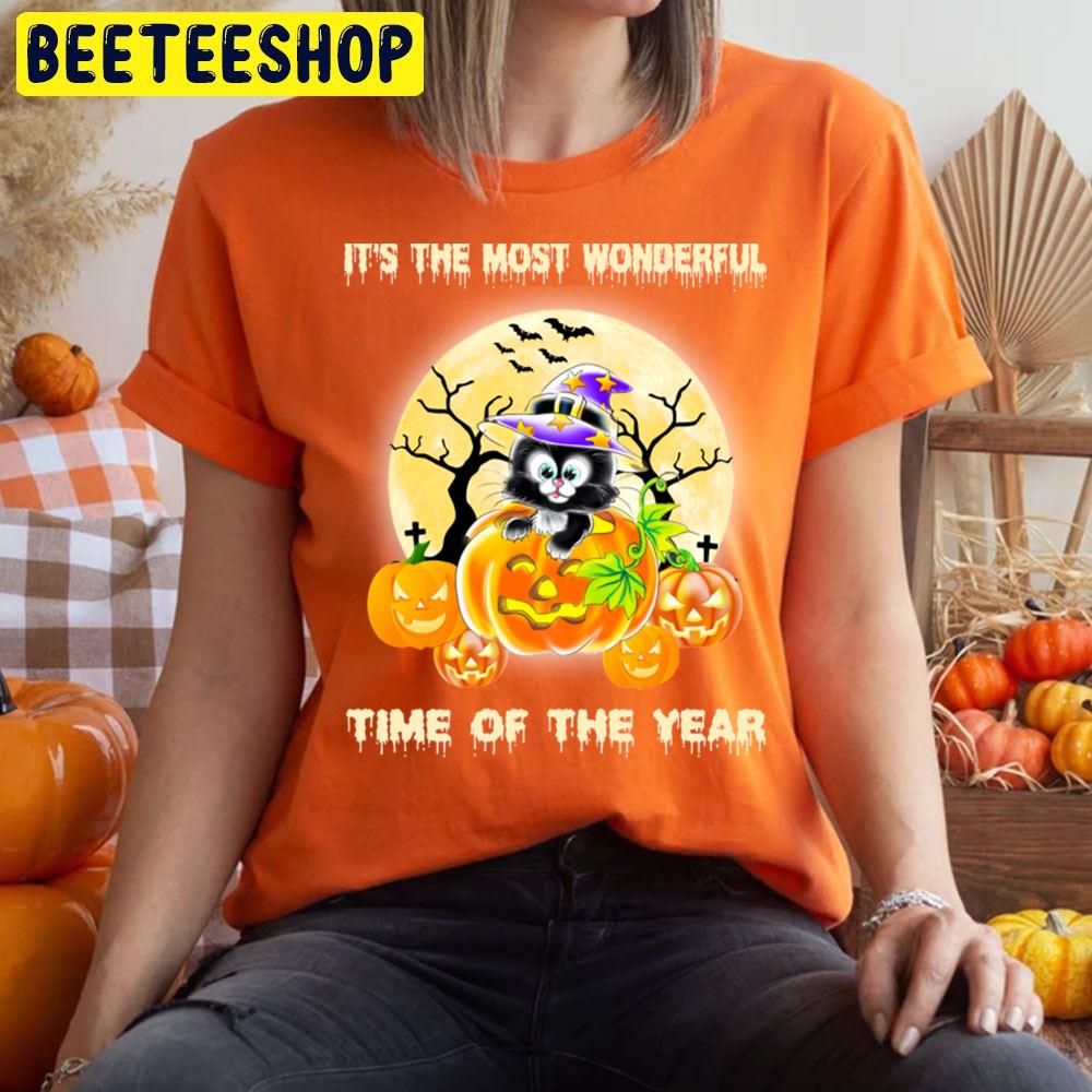 Cat Halloween It’s The Most Wonderful Time Of The Year Cat Witch Hat Trending Unisex T-Shirt Cat Halloween It’s The Most Wonderful Time Of The Year Cat Witch Hat Trending Unisex T-Shirt