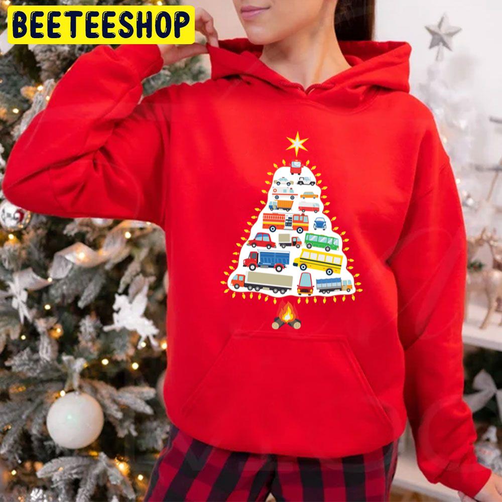 Christmas Car Tree Trending Unisex Hoodie Christmas Car Tree Trending Unisex Hoodie