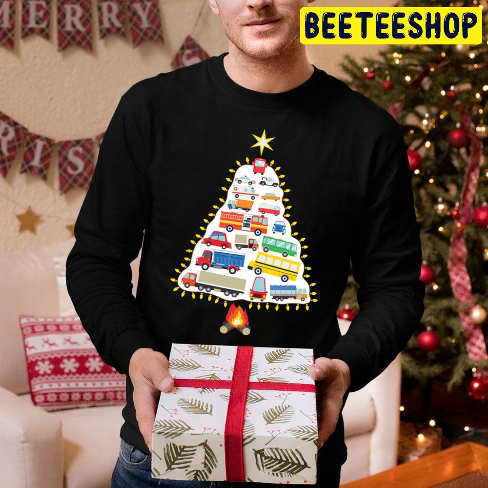 Christmas Car Tree Trending Unisex Hoodie Christmas Car Tree Trending Unisex Hoodie