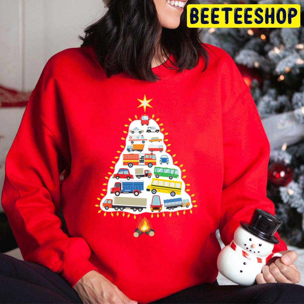 Christmas Car Tree Trending Unisex Hoodie Christmas Car Tree Trending Unisex Hoodie