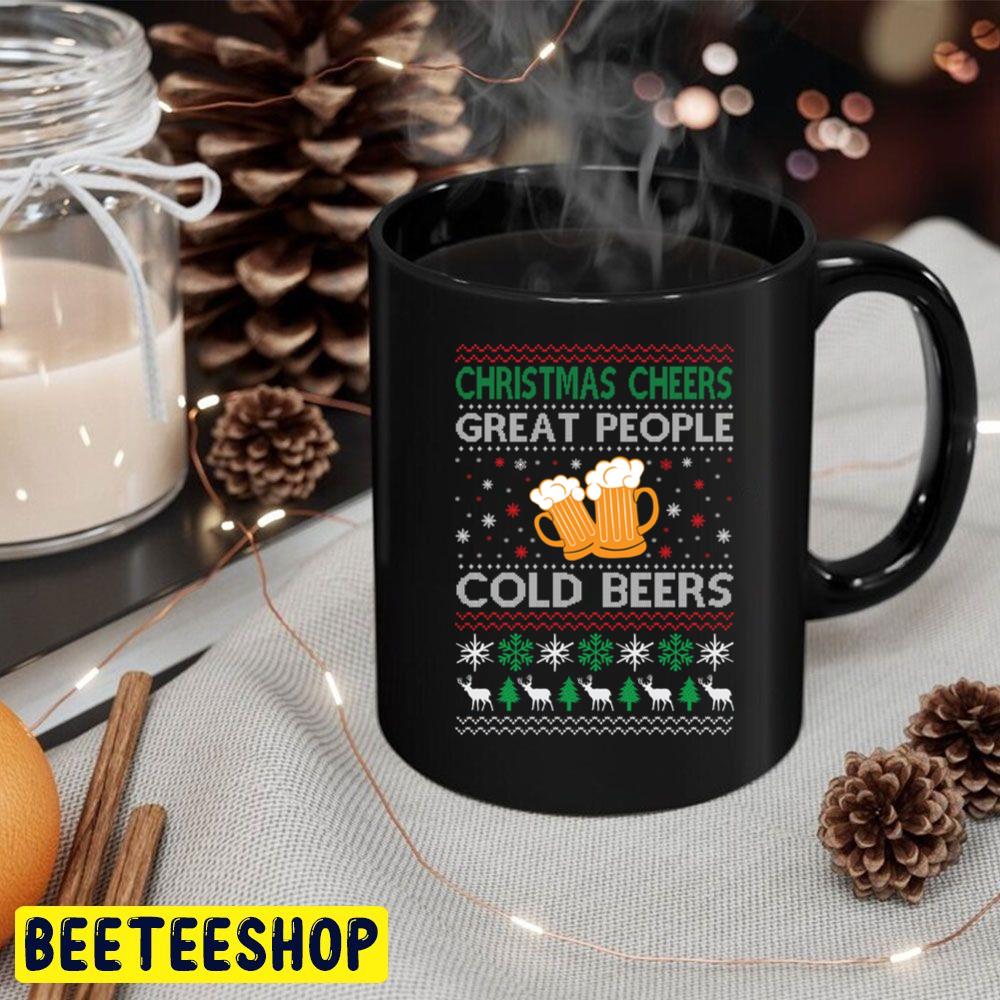 Christmas Cheers Great People Cold Beers Trending Unisex Hoodie Christmas Cheers Great People Cold Beers Trending Unisex Hoodie