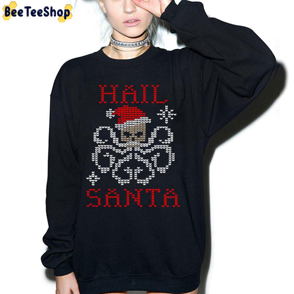 Christmas Hail Santa Octopus Trending Unisex Sweatshirt Christmas Hail Santa Octopus Trending Unisex Sweatshirt