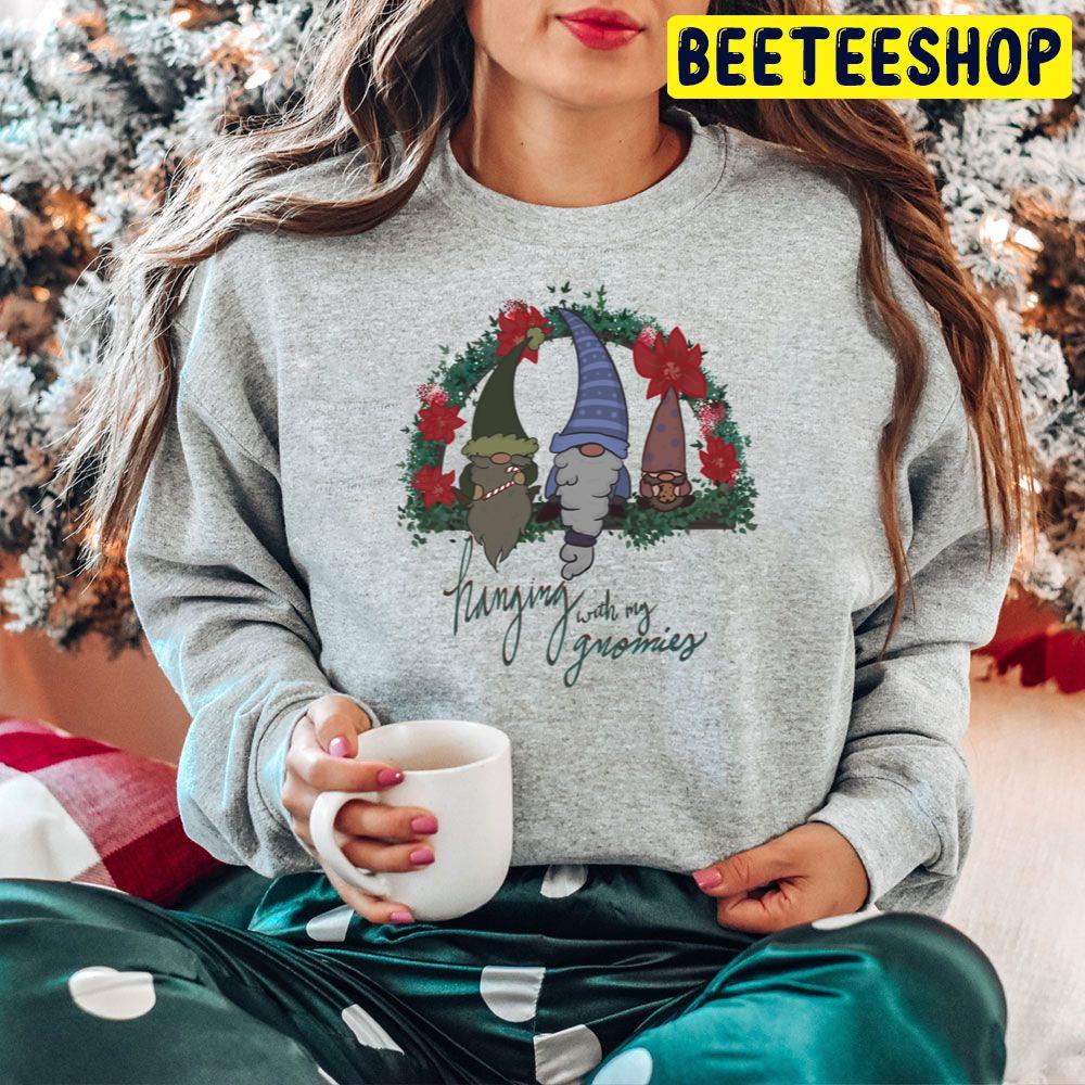 Christmas Hanging With My Gnomies Trending Unisex Hoodie Christmas Hanging With My Gnomies Trending Unisex Hoodie
