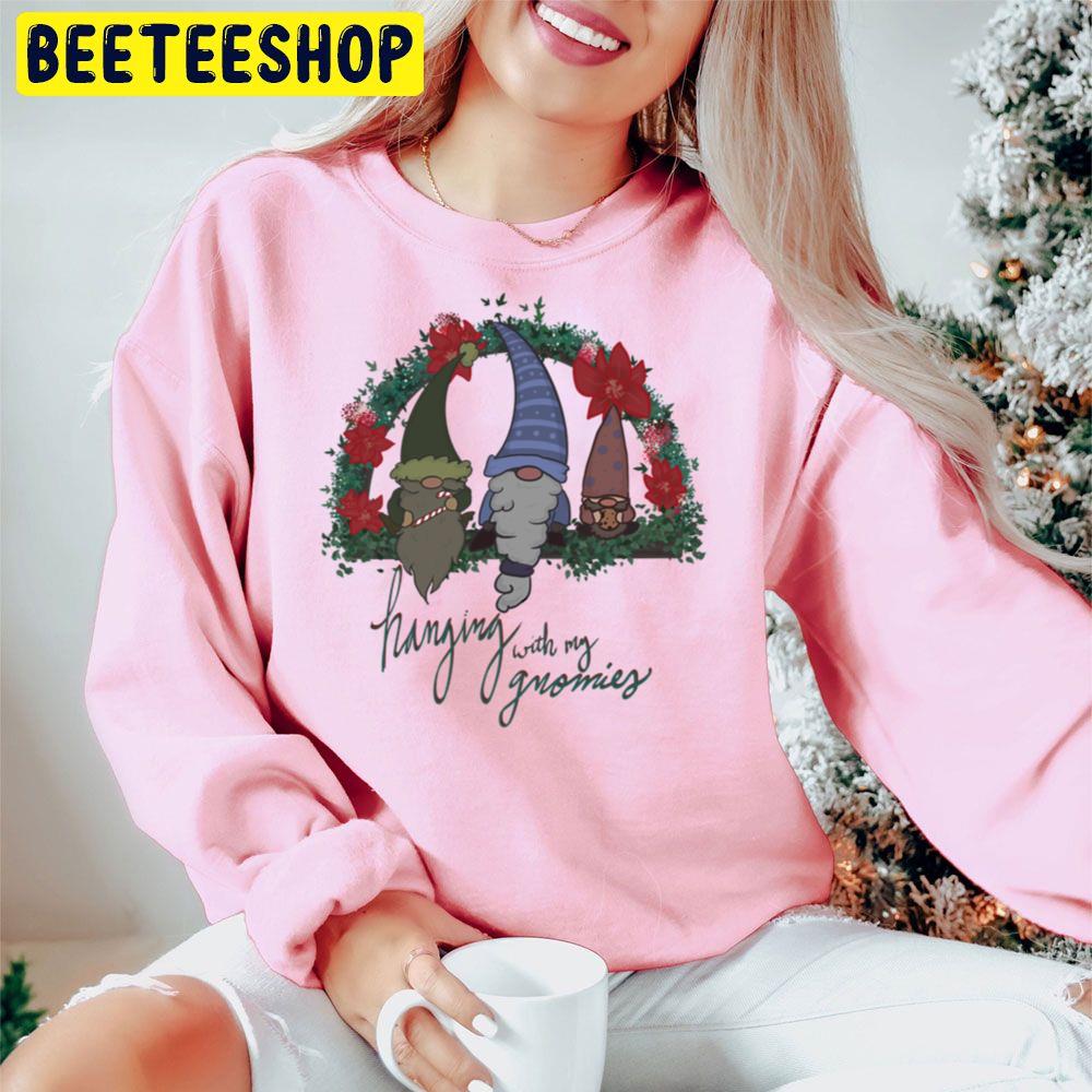 Christmas Hanging With My Gnomies Trending Unisex Hoodie Christmas Hanging With My Gnomies Trending Unisex Hoodie