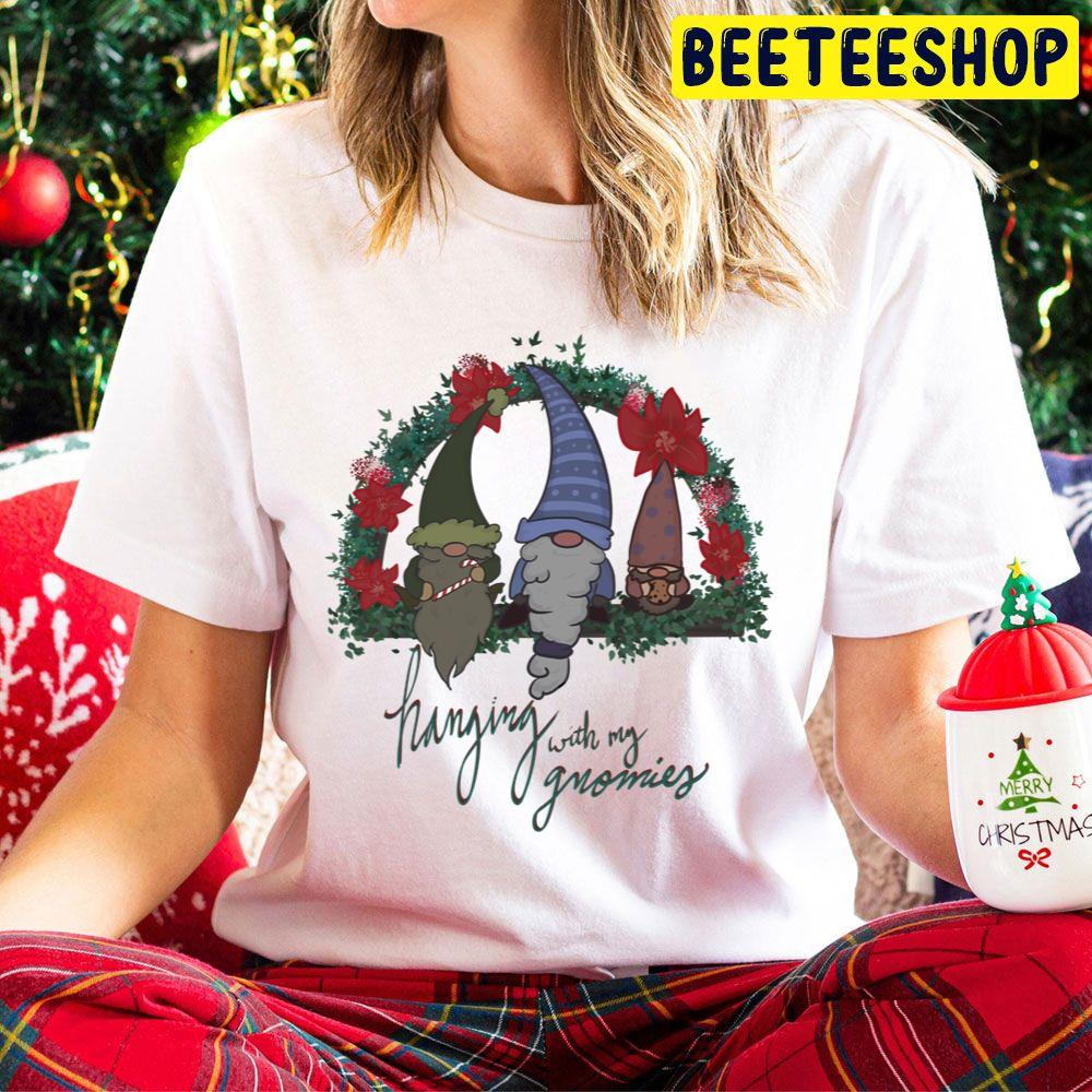 Christmas Hanging With My Gnomies Trending Unisex Hoodie Christmas Hanging With My Gnomies Trending Unisex Hoodie