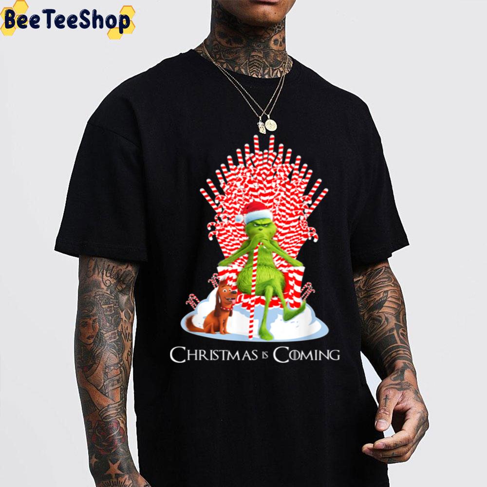 Christmas Is Coming Grinch And Dog Trending Unisex Sweatshirt Christmas Is Coming Grinch And Dog Trending Unisex Sweatshirt