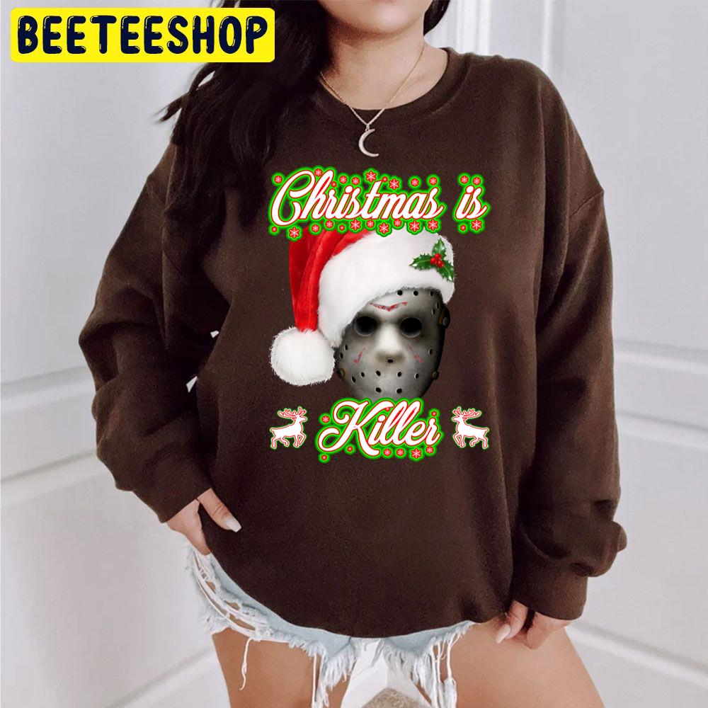 Christmas Is Killer Jason Mask Trending Unisex Sweatshirt Christmas Is Killer Jason Mask Trending Unisex Sweatshirt