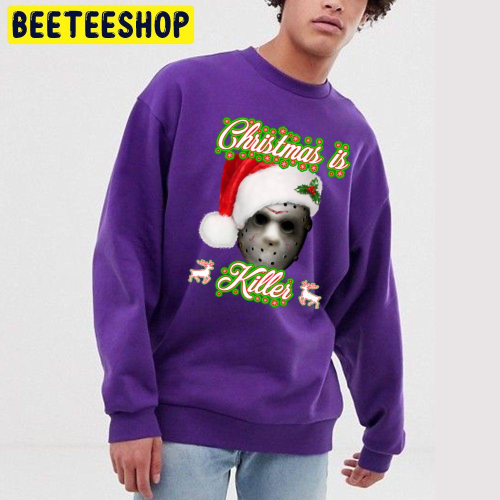 Christmas Is Killer Jason Mask Trending Unisex Sweatshirt Christmas Is Killer Jason Mask Trending Unisex Sweatshirt